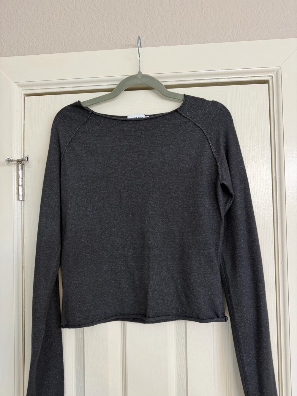 Women's Charcoal Crewneck Pullover Sweater
